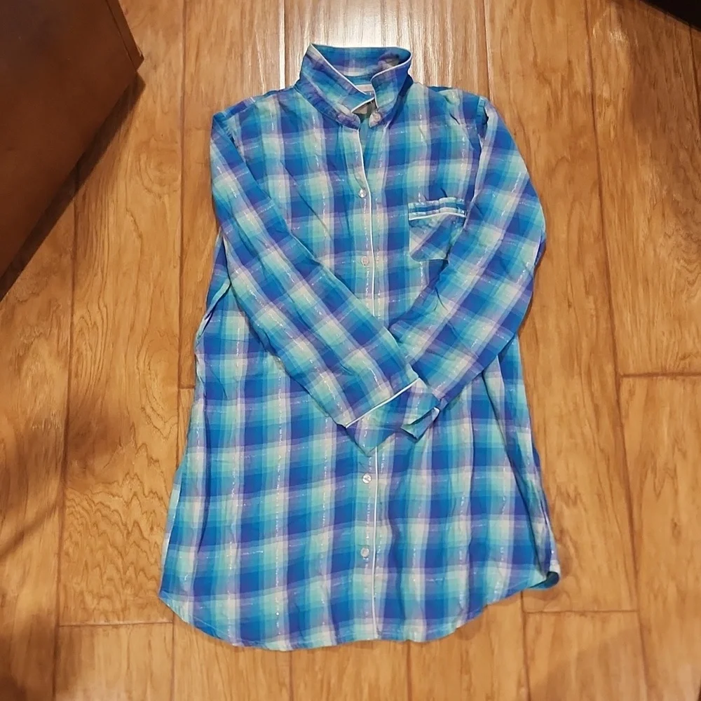 Victorias Secret Flannel Nightshirt - Picture 1 of 2